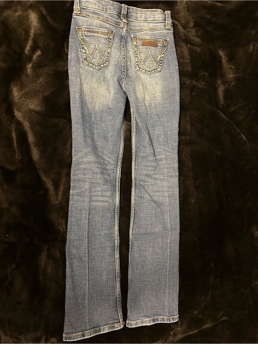 Wrangler Girls' Boot Cut Stretch Low Rise Regular Fit Boot Cut Jeans 12 SLIM